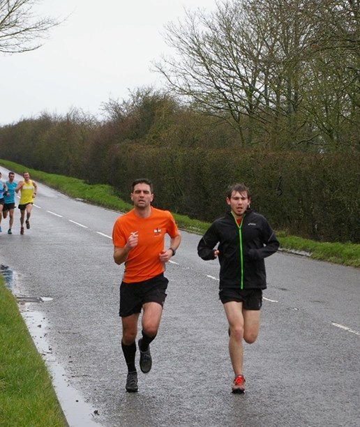 Billy & Tom in an early break