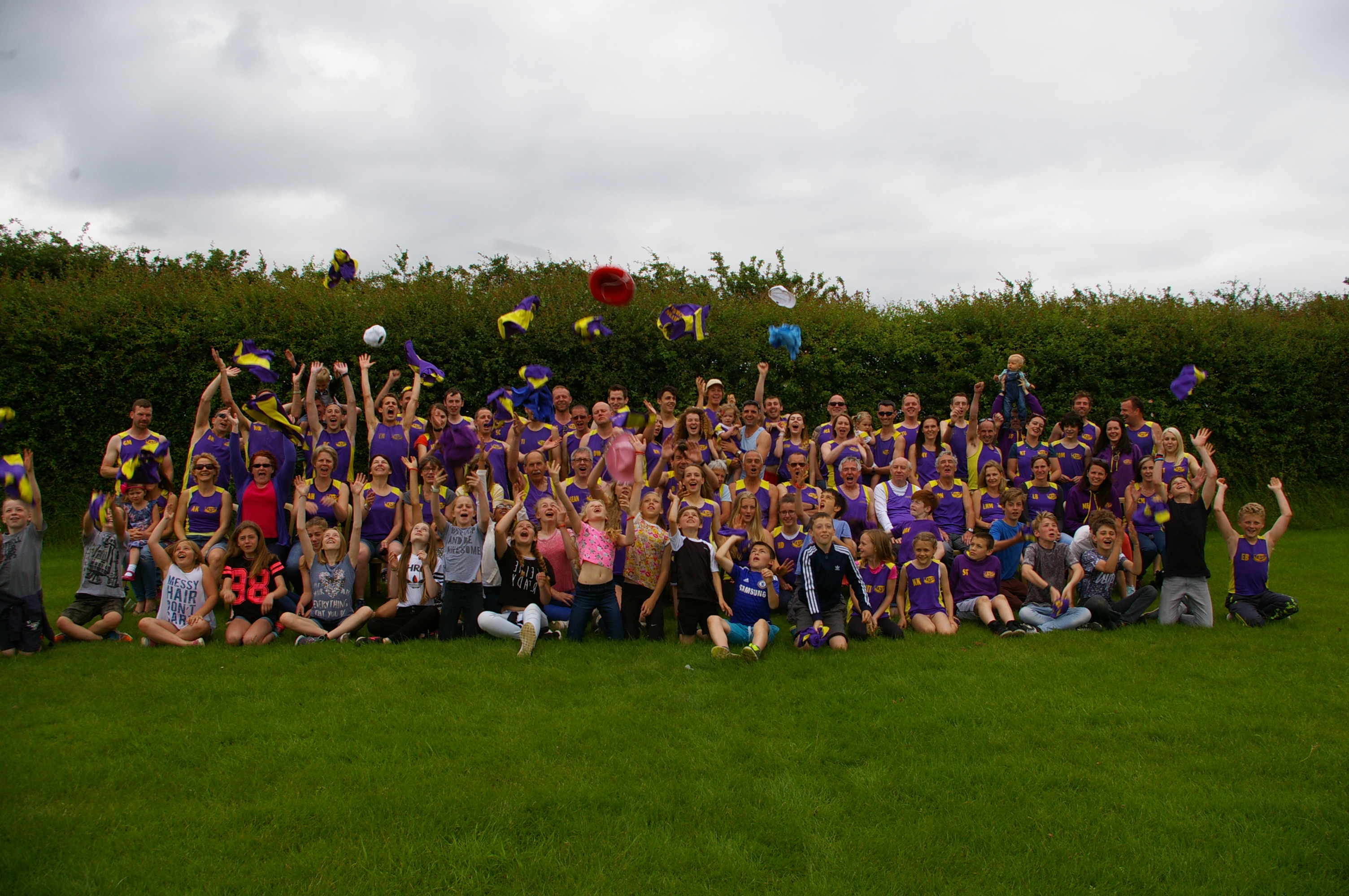 "Hands up if you love running?!"